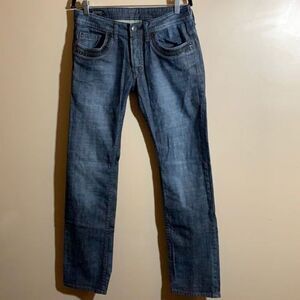 Buffalo Blue Acid Washed Straight Jeans 31x34